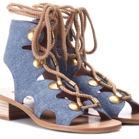 **HP** SEE BY CHLOE Denim Sandals - Picture 4 of 10